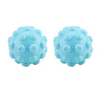 Dryer Steam Balls Reusable Washing Ball, 2 Pcs/Set Blue PVC Balls Laundry Dryer Washing Fabric Softener Ball Accessories