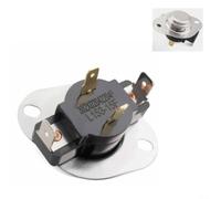 Dryer Temperature Switch D504515 for Queen for huebsch Dryer | Metal sensor, 2x1.65in size, silver finish, precise temp monitoring, prevents overheating risks