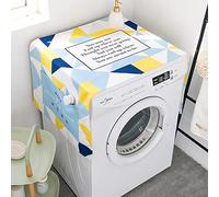 Dryer Top Protector Mat Freezer Mini Fridge Washer and Dryer Dust Rail Handle Covers for The Top Washable Dazzling Triangle 55 X 140 cm