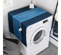 Dryer Top Protector Mat Freezer Mini Fridge Washer and Dryer Dust Rail Handle Covers for The Top Washable Sailor blue 55 X 140 cm
