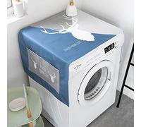 Dryer Top Protector Mat Freezer Mini Fridge Washer and Dryer Dust Rail Handle Covers for The Top Washable Blue moose 55 X 140 cm