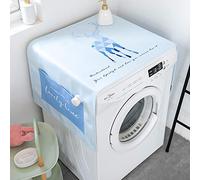 Dryer Top Protector Mat Freezer Mini Fridge Washer and Dryer Dust Rail Handle Covers for The Top Washable Light blue moose 55 X 140 cm