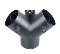Dryer Valve Connection - Anti High Temperature Channel 75mm, 3 Way Adapter 2 Valves, Air Volume Control | Parking Heater Accessories Effective Separation Black Multiple Models D4 D2
