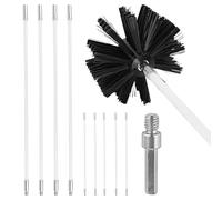 Dryer Vent Cleaner Kit | Chimney Sweep Lint Sweeping Brush - Wood Stove Cleaning Kit, Flexible Chimney Cleaning Rods for Fireplace/Sewage Pipe/Fume Hood