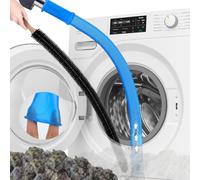 Dryer Vent Cleaner Kit, Tumble Dryer Cleaning Hose with Universal Stretch Rubber Connector, 2 Pcs Dryer Vacuum Attachment & Lint Brush for All Vacuum, Efficiently Removes Lint/Debris