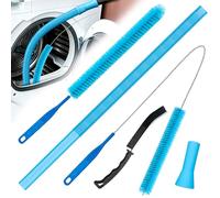 Dryer Vent Cleaner Kit Universal Dryer Lint Vacuum Attachment Kit - Flexible Hose & Brush Set for Vent Cleaning, Shop Vac Accessories, Lint Trap Cleaner & Home Maintenance Tools