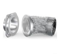 Dryer Vent Coupling Kit with Magnetic Quick Connect, Airtight Seal Aluminium Foil Hose, Includes DV180 Wall Assembly and Clamps for Safe Efficient Installation