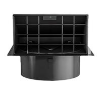 Dryer Vent Cover Outside, Stainless Steel Exhaust Shield, Removable Mesh Guard, Rubber-Cushioned Non-Return Flap, Weatherproof Anti-Pested Design for Range Hood, Kitchen, Bathroom, 5.4x3.78in Black