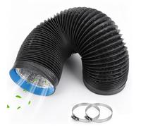 Dryer Vent Hose, 4inch 10FT Flexible Aluminum Vent Hose | Heavy Duty Ventilation Exhaust Hose With Clamps, Suitable For Kitchen, Bathroom, Drying Room(L 2m(6.56ft),450mm)