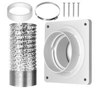 Dryer Vent Hose | Ac Exhaust Hose Coupler,Replacement Parts Connector Plate for Washer Exhaust Ventilation Fans Ceiling Circulation Air Conditioner Kitchen Bedroom Bathroom Rv Room