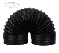 Dryer Vent Hose, Hose Exhaust air Pipe, PVC Ducting Hose HVAC Flexible Dryer Air Vent Pipe for Ventilation System with 2 Hose Clamps (ø 180mm/6m)