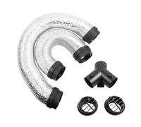 Dryer Vent Hose - Y Shaped Heater Exhaust Ducting, Flexible HVAC Vent Tube | RV Van Trailer Truck Airflow Accessory, Lightweight Garage Workshop Outdoor Companion, Portable Camper Heating