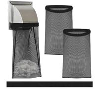 Dryer Vent Lint Catcher - Three Piece Dust Bag, Duct Cover Hardware, Adhesive Strip Cleaning Supply, Indoor Apartment Laundry Media, Room Home Family Tool, Ventilation Piece, Filter Component