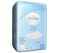 DryEze Super Absorbent Disposable Incontinence Bed Pads for Mattress Furniture Sofa Chair Protector Pet Training, Puppy Pad - High Absorbency Mats (60x60 cm (Pack of 25))