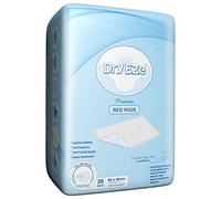 DryEze Super Absorbent Disposable Incontinence Bed Pads for Mattress Furniture Sofa Chair Protector Pet Training, Puppy Pad - High Absorbency Mats (90x60 cm (Pack of 20))