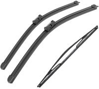 DRYFAL Car Wiper Front Rear Blades Set Compatible for Meriva B 2010-2017 Back Windscreen Wipers Assembly Replacements Blade Kit