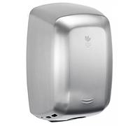 Dryflow G-Force MKII Hand Dryer GFM201 Plug-in System Installation, for Commercial Toilets, Wall Mounted, HEPA Filter (Brushed Satin)
