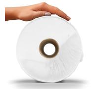 DryFox 1Ply Jumbo Centrefeed White Paper Towels 300m/750 Sheets Per Roll | The Big One, 400x185mm Sheets, Massive Capacity Roll, Ideal for Automotive, Engineering, Manufacturing, Catering, Janitorial