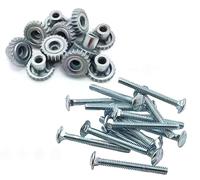 DryFur Pet Carrier Metal Fasteners Nuts Bolts (1-3/4" Long Bolts, 16 Pack)