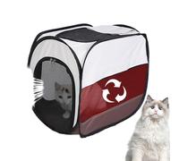 Drying Box for Cats - 360G Portable Pet Dryer, Foldable Bath Box Puppy Safe | Quiet Hot Air Care System, Ventilated Hair Drying Shelter for On the Go, Home Care Solution for Cats, W