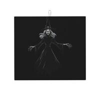 Drying Mat for Kitchen AKGFFDS The Evil Magic Witch Printing Ultra Absorbent, Reversible, and Stylish Kitchen Countertop Mat