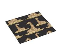 Drying Mat For Kitchen Funny Giraffe Yoga Drainer Rack Mat Non-Slip Print Sink Mats, For Washing Up, Farmhouse Countertop, Home Pub, 41x46cm