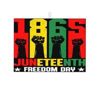 Drying Mat for Kitchen Juneteenth 1865 Freedom Black History Month Drainer Rack Mat Absorbent Easy to Clean Dish Dryer Pad, for Kitchen Pot Holder, Table, Restaurants, 46x61cm