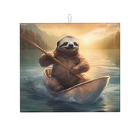 Drying Mat for Kitchen Wzywhj Boating Laziness Printing Made of Sponge Water Absorbent 18"X16"