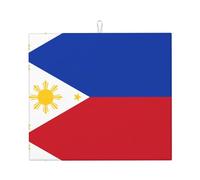 Drying Mat for Kitchen Wzywhj Philippine Flag Printed Made of Sponge Water Absorbent 18"X16"
