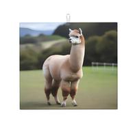 Drying Mat for Kitchen YTUOPWE Alpaca's Body Display Picture Ultra Absorbent, Reversible, and Stylish Kitchen Countertop Mat