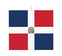 Drying Mat for Kitchen YTUOPWE Dominican Republic Picture Ultra Absorbent, Reversible, and Stylish Kitchen Countertop Mat
