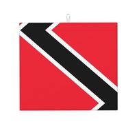 Drying Mat for Kitchen YTUOPWE Flag of Trinidad and Tobago Picture Ultra Absorbent, Reversible, and Stylish Kitchen Countertop Mat