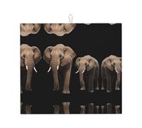Drying Mat for Kitchen YTUOPWE Huge Elephant Picture Ultra Absorbent, Reversible, and Stylish Kitchen Countertop Mat