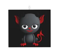 Drying Mat for Kitchen YTUOPWE The Little Devil Picture Ultra Absorbent, Reversible, and Stylish Kitchen Countertop Mat