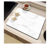 Drying Mat Marble Print Super Absorbent Kitchen Mat Drying Quick Dry Drain Pad Tableware Non-Slip Dinnerware Coffee Placemat(Color 3,20x30cm)