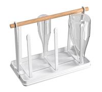 Drying Rack for Bottles - Drying Racks Stand for Cups and Bottles | Wooden Handle Organizer, Kitchen Counter Organizer, Dish Dryings Station, Bottle Dryings Rack, Space-Saving