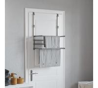 Drying rack Silver Aluminium 54x25x42cm Foldable Space-saving Overdoor Airer UK