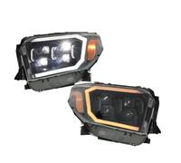 DRYIUBVF Car Headlight Compatible With Toyota For Tundra 2014 2015 2016 2017 2018 2019 2020 Replacement 4 Lens Front Headlight DRL Turn Signal Assembly Accessories