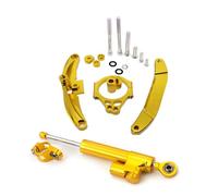 DRYIUBVF Compatible With For FZ1 2006-2015 Motorcycle Steering Damper Stabilizer Linear Dampers Mounting Support Kit Bracket Motorcycle damper(Yellow)