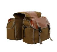DRYIUBVF Compatible with Suzuki for DR650 Motorcycle Saddlebag Luggage Bags Waterproof Canvas Stroage Bag Tail Bag Motorbike Storage Panniers Motorbike Saddle Bag(Brown)