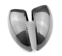 DRYIUBVF Compatible With VW For TIGUAN 2009 2010 2011 2012 2013 2014 2015 2016 2017 Side For Wing Mirror Caps Cover Carbon Pattern Replacement Car Mirrors Covers Rearview Mirror Cap(Black Carbon)