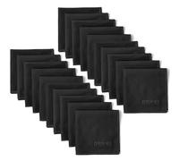 DRYKI Pocket-Sized Sweat Towels - The Original Sweat Absorbing Handkerchiefs - Quick-Dry Microfiber Sweat Rags for Face, Hands, & Body - Men & Women - Gym, Sports, and Work (Black: 20 Pack)