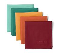 DRYKI Sweat Absorbing Handkerchiefs - The Original Pocket-Sized Sweat Towels - Quick-Dry Microfiber Sweat Rags for Face, Hands, & Body - Men & Women - Gym, Sports, and Work (Mountain: 5 Pack)