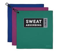 DRYKI Sweat Absorbing Handkerchiefs - The Original Sport Microfiber Hankies for Wicking Sweat from Hands, Face, Body, Summit, 15" x 15"