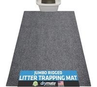 Drymate Jumbo Cat Litter Trapping Mat, (Ridged Design), Traps Litter & Mess from Box, Soft on Kitty Paws, Absorbent, Waterproof, Urine-Proof, Machine Washable, Durable, (USA Made) (36" x 47")