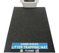 Drymate Jumbo Plush Cat Litter Trapping Mat, Traps Mess from Box, Protects Floors, Urine-Proof, Machine Washable, Soft on Kitty Paws, Absorbent, Waterproof (USA Made, Recycled Content) (30"x45")(Dark)
