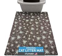 Drymate Original Cat Litter Mat, Contains Mess from Box, Protects Floors, Urine-Proof, Machine Washable, Soft on Kitty Paws, Absorbent, Waterproof (USA Made, Recycled Content) (20”x28”)(Kahopo Grey)