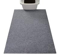 Drymate XL Original Cat Litter Mat, Contains Mess from Box, Protects Floors, Urine-Proof, Machine Washable, Soft on Kitty Paws, Absorbent, Waterproof (USA Made, Recycled Content) (29”x36”)(Light Grey)