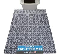 Drymate XL Original Cat Litter Mat, Contains Mess from Box, Protects Floors, Urine-Proof, Machine Washable, Soft on Kitty Paws, Absorbent, Waterproof (USA Made, Recycled Content)(29”x36”)(Indigo Grey)