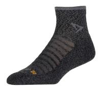 Drymax - Running Lite-Mesh 1/4 Crew - Running socks size XXL, black/grey